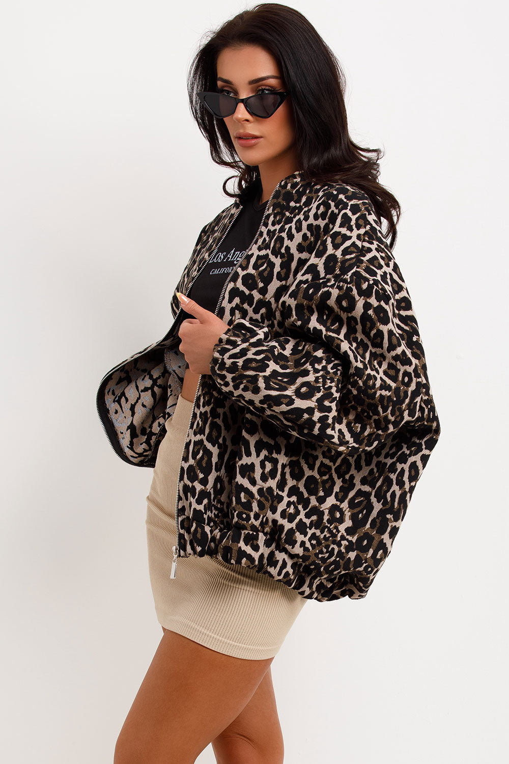 Leopard Print Bomber Jacket | Xtralitty