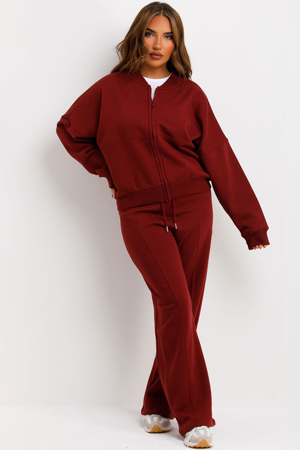 Bomber Sweatshirt with Zip and Joggers Loungewea | Xtralitty