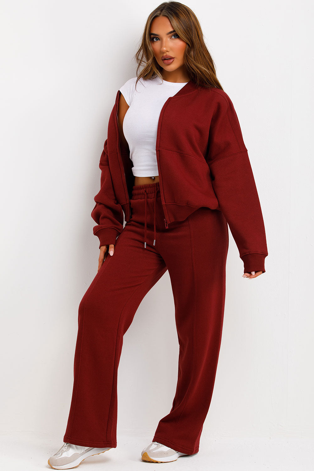 Bomber Sweatshirt with Zip and Joggers Loungewea | Xtralitty