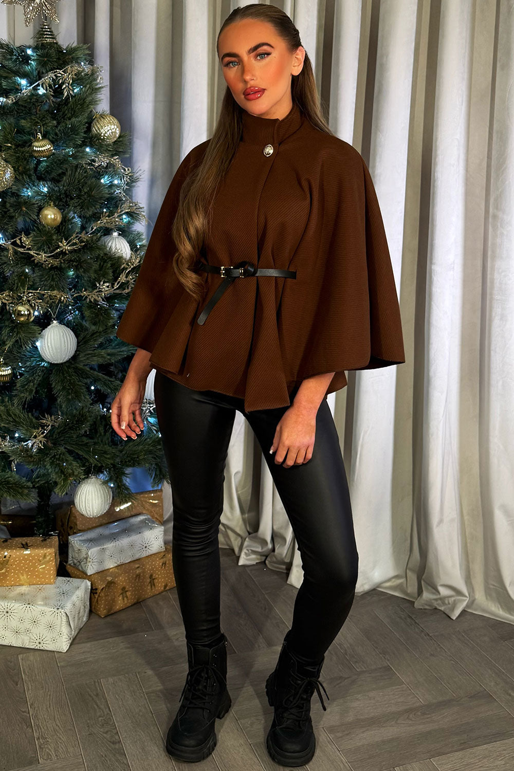 Cape with Belt Brown | Xtralitty