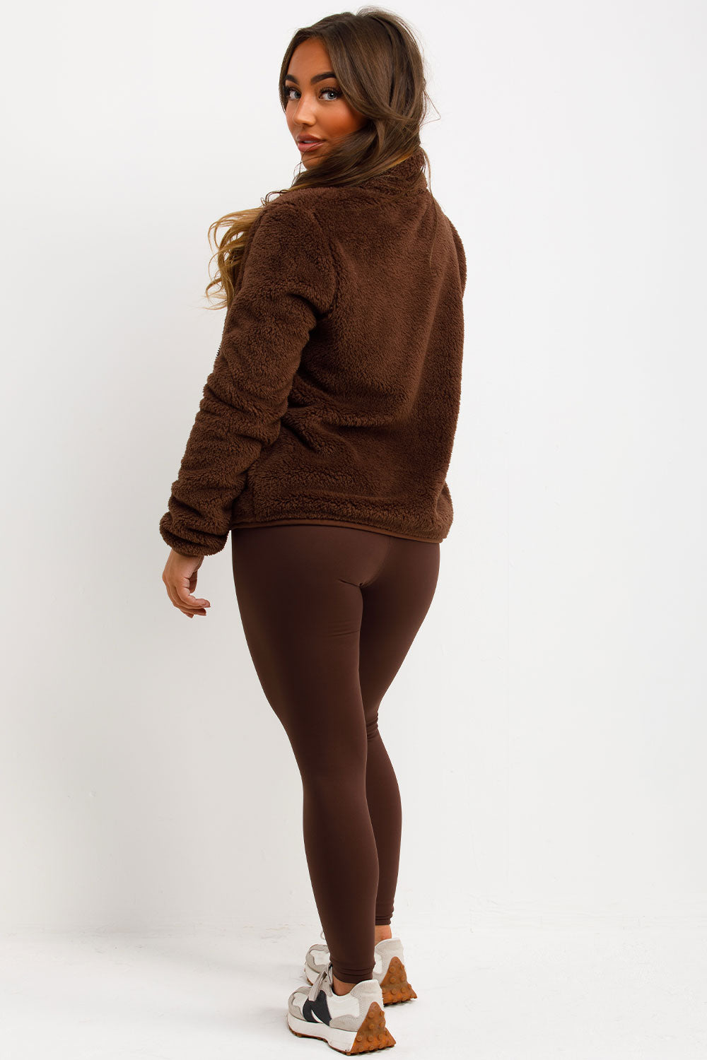 Teddy Jacket Zip Through Brown | Xtralitty