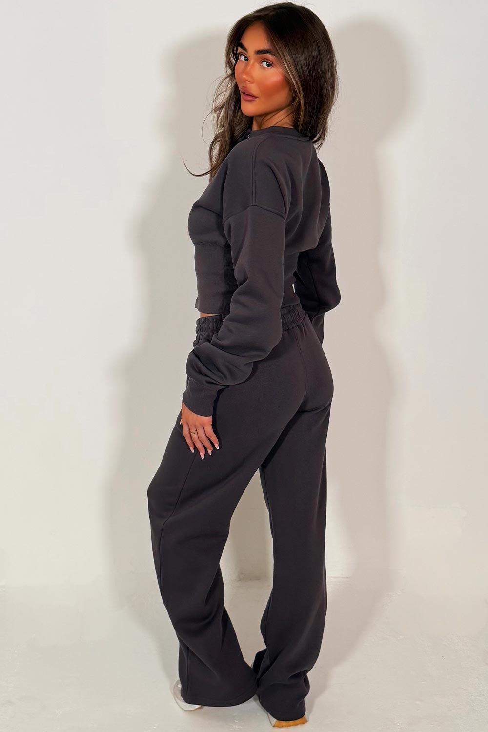 Button Up Corset Sweatshirt and Jogger Tracksuit | Xtralitty