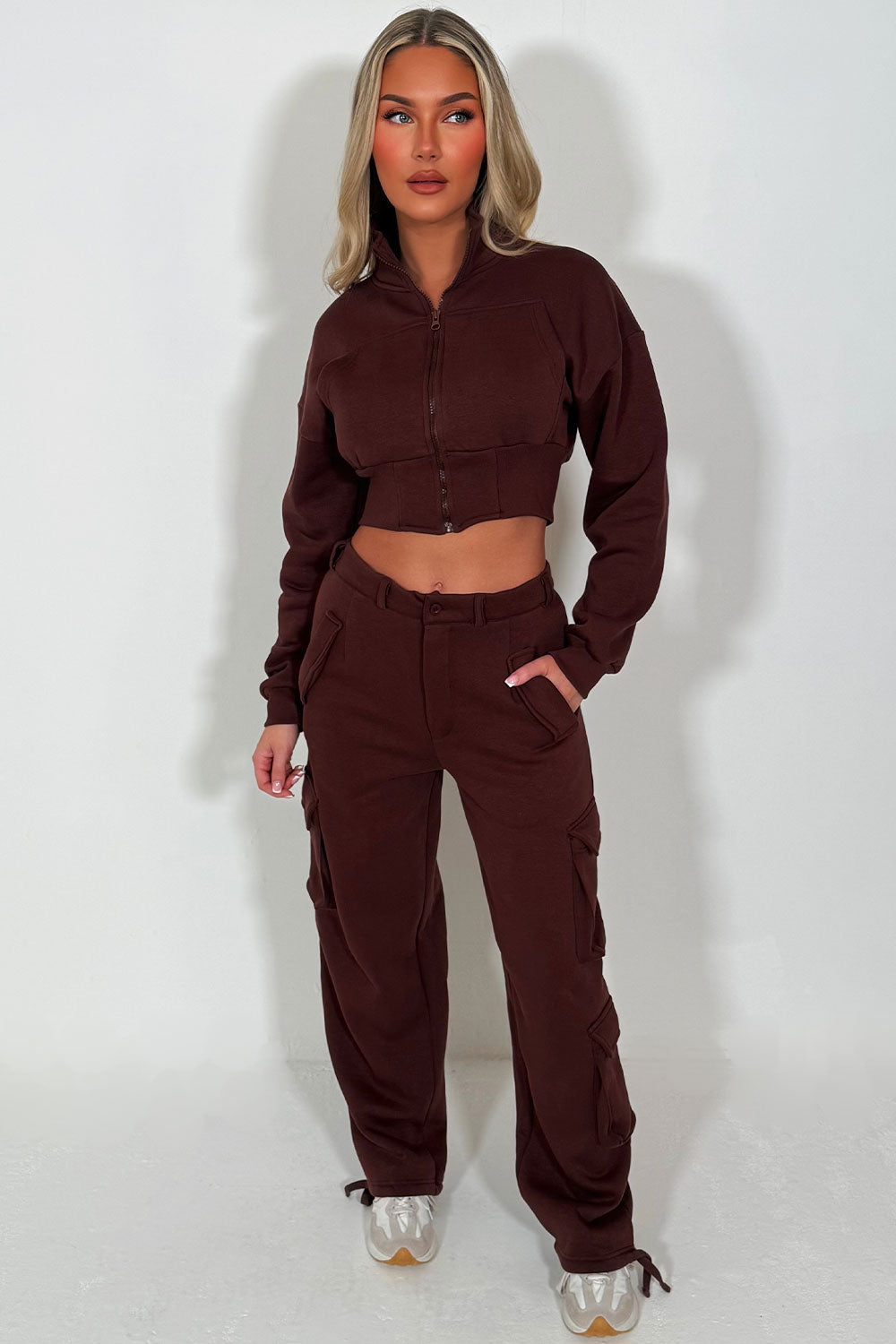 Cargo Joggers and Crop Sweatshirt Loungewear Co | Xtralitty