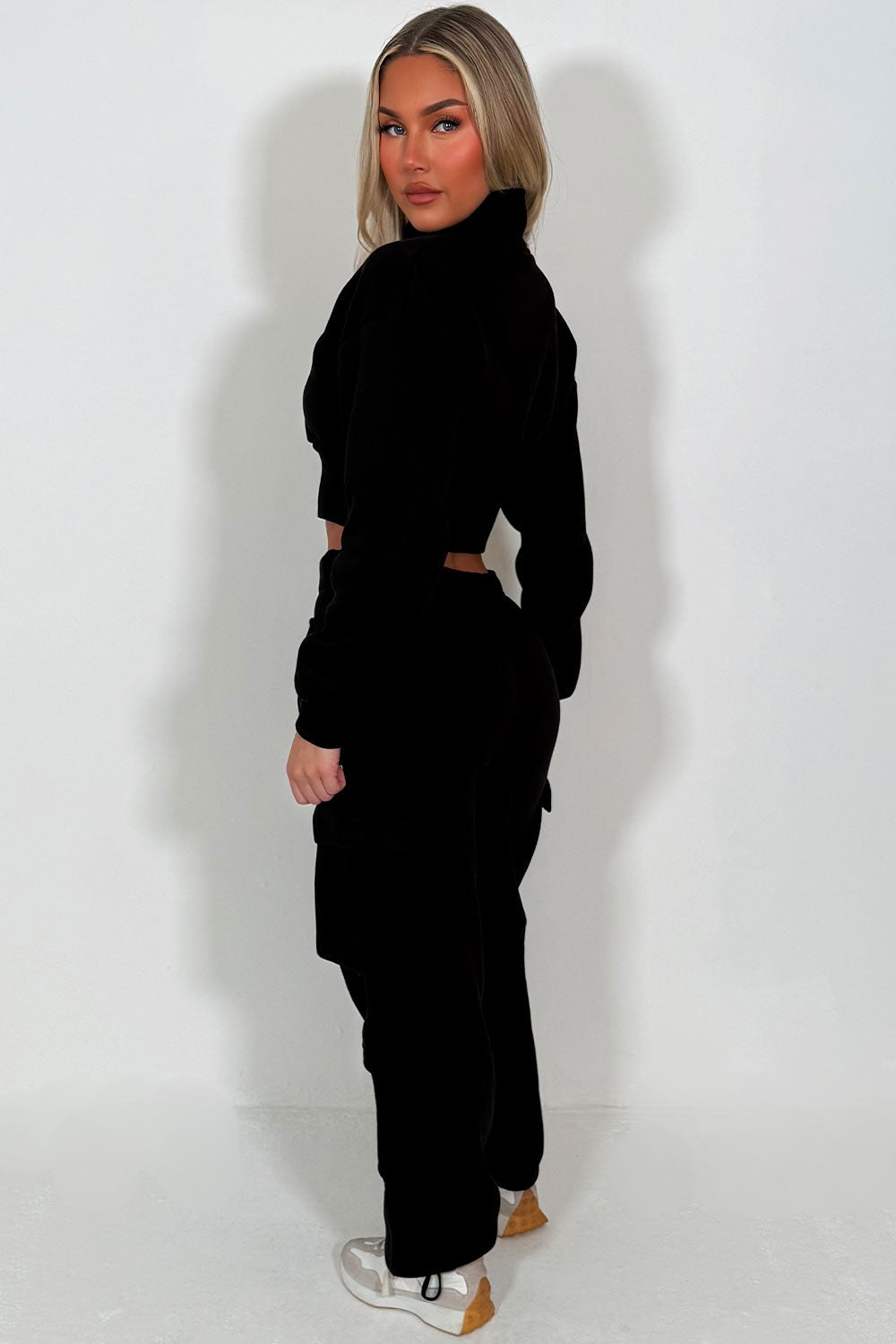 Cargo Joggers and Crop Sweatshirt Loungewear Co | Xtralitty