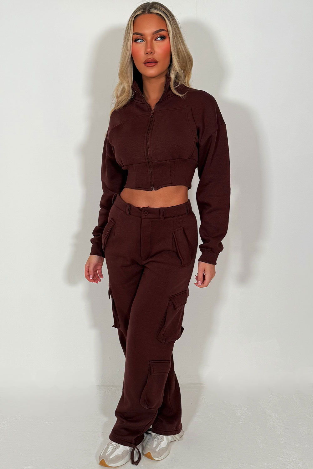Cargo Joggers and Crop Sweatshirt Loungewear Co | Xtralitty