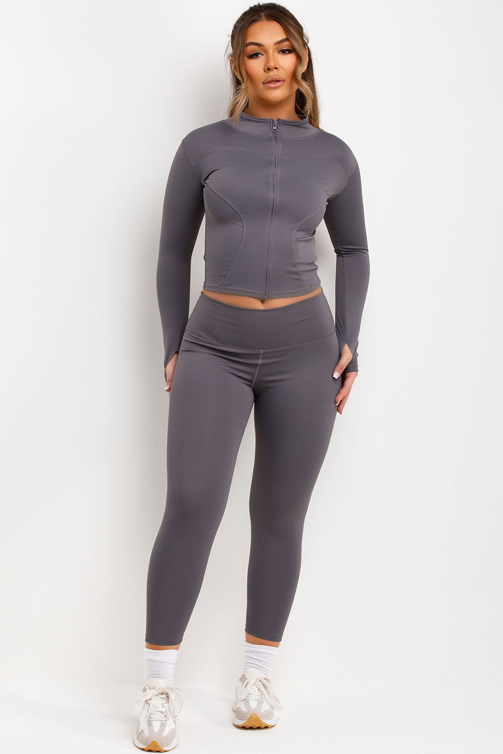 Zip Up Sports Jacket and Seamless Leggings Co Or | Xtralitty