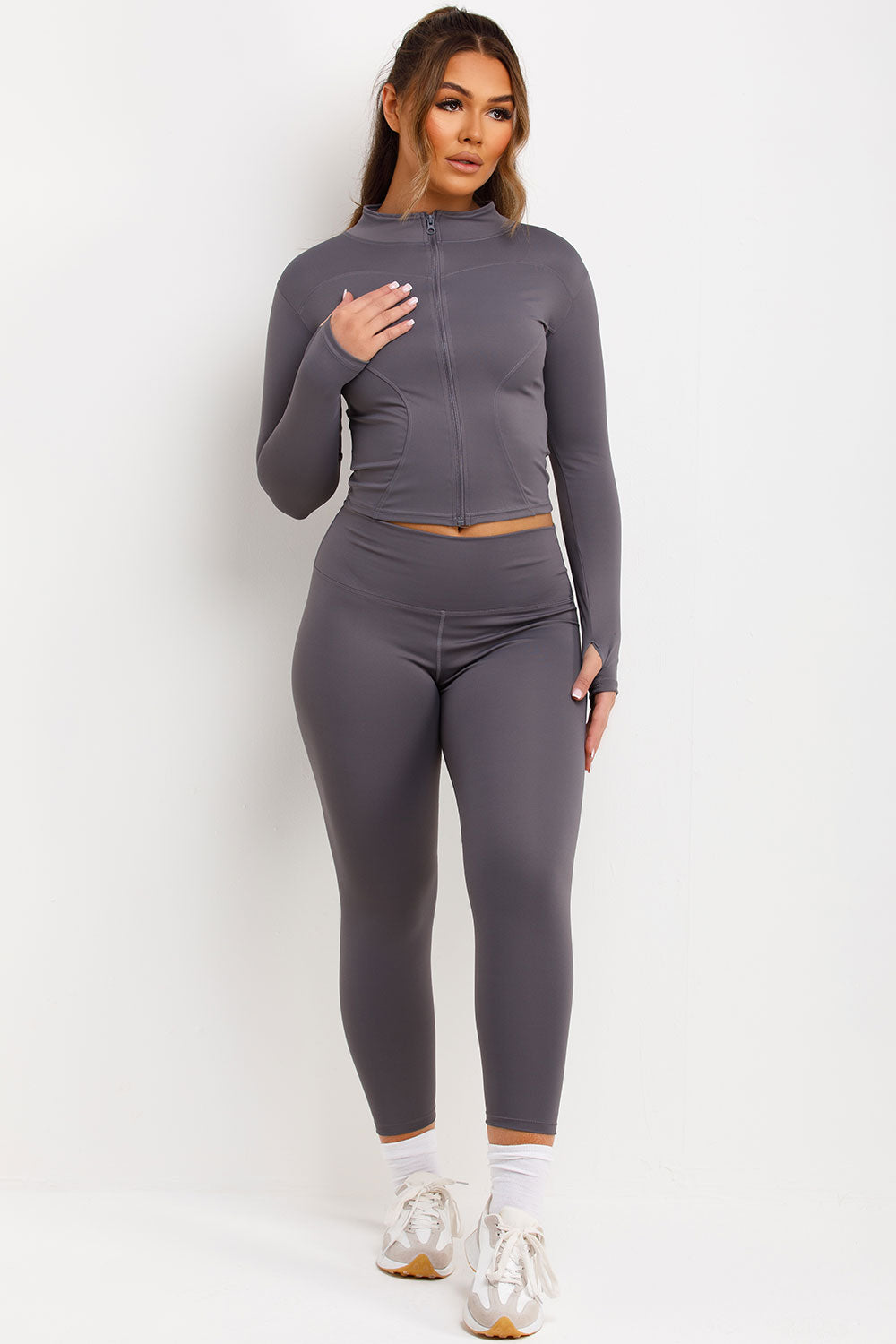 Zip Up Sports Jacket and Seamless Leggings Co Or | Xtralitty