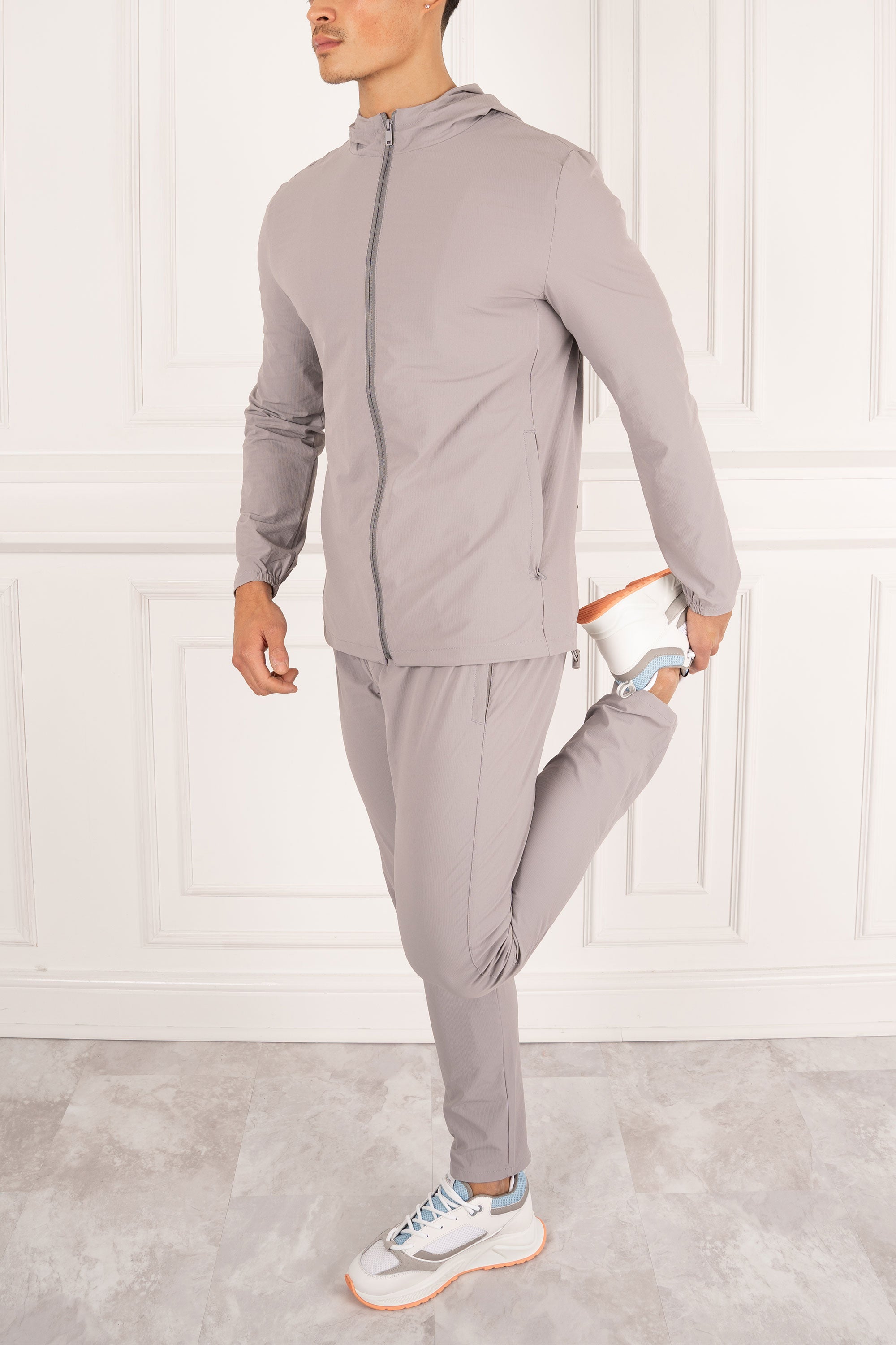 Premium Technical Windbreaker Jacket - Grey | Xtralitty