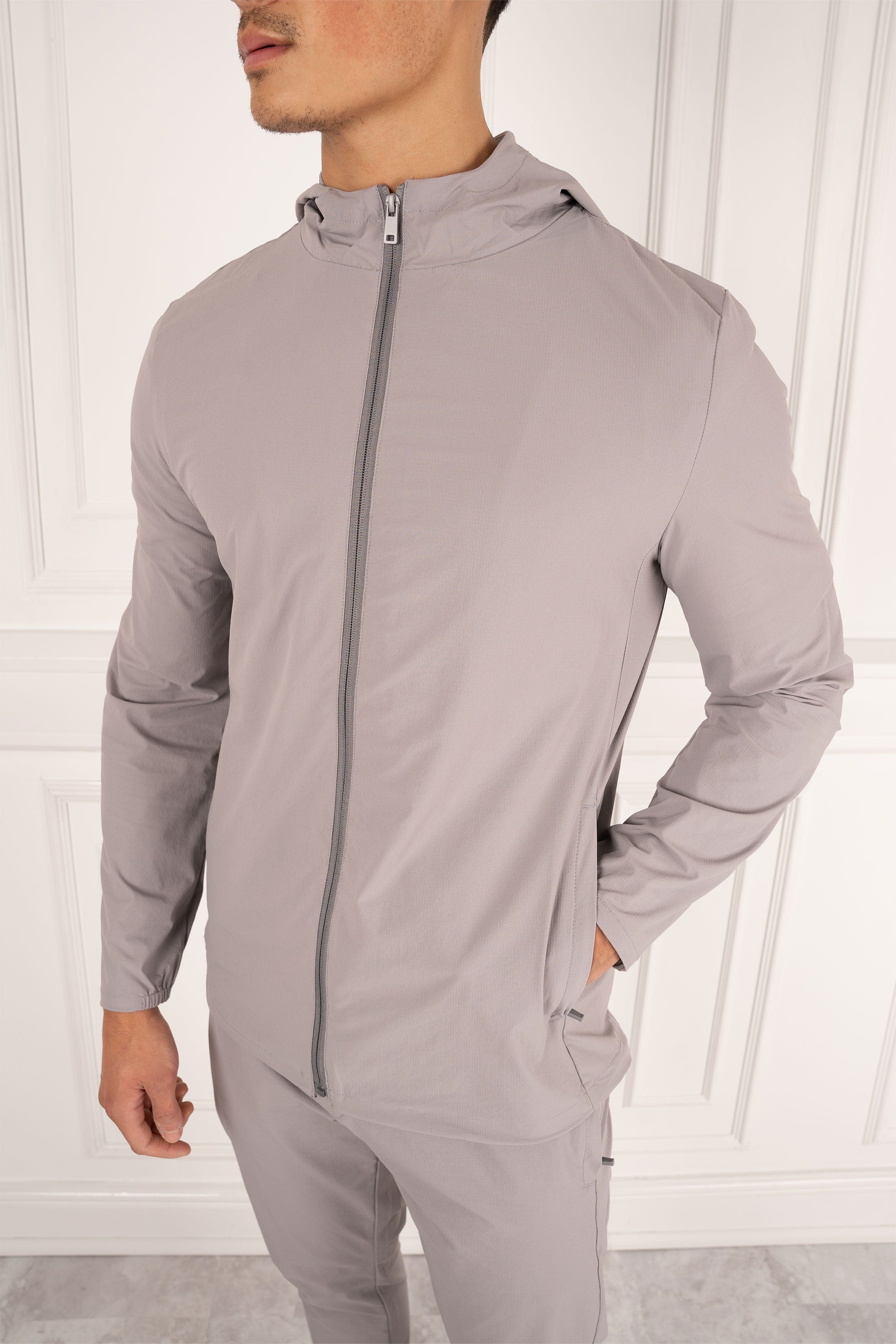 Premium Technical Windbreaker Jacket - Grey | Xtralitty