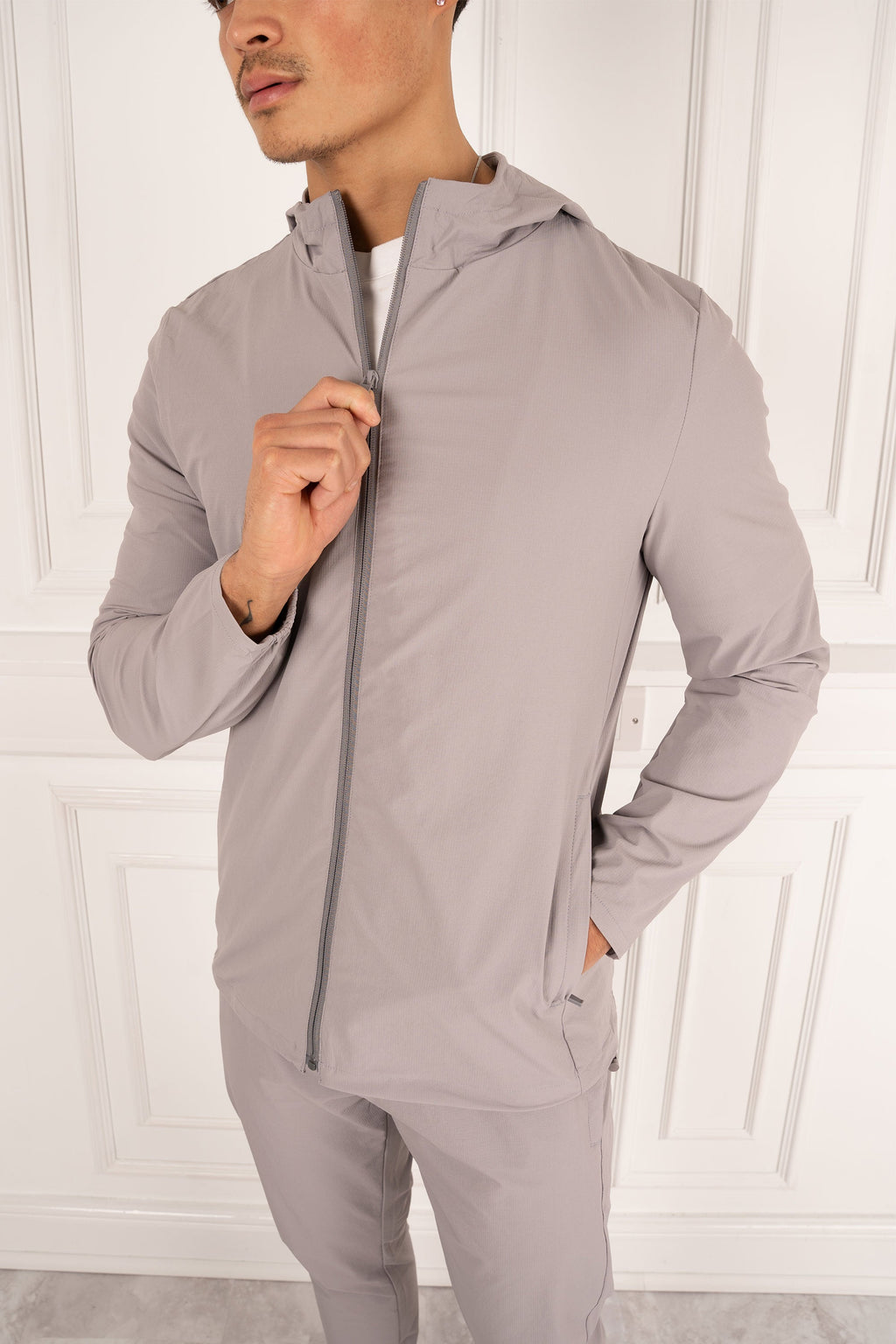 Premium Technical Windbreaker Jacket - Grey | Xtralitty