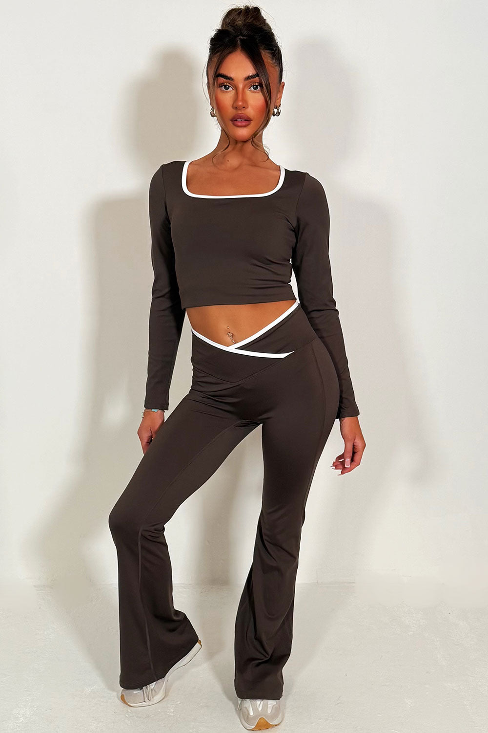 Flare Yoga Pants and Long Sleeve Top Co Ord Loun | Xtralitty