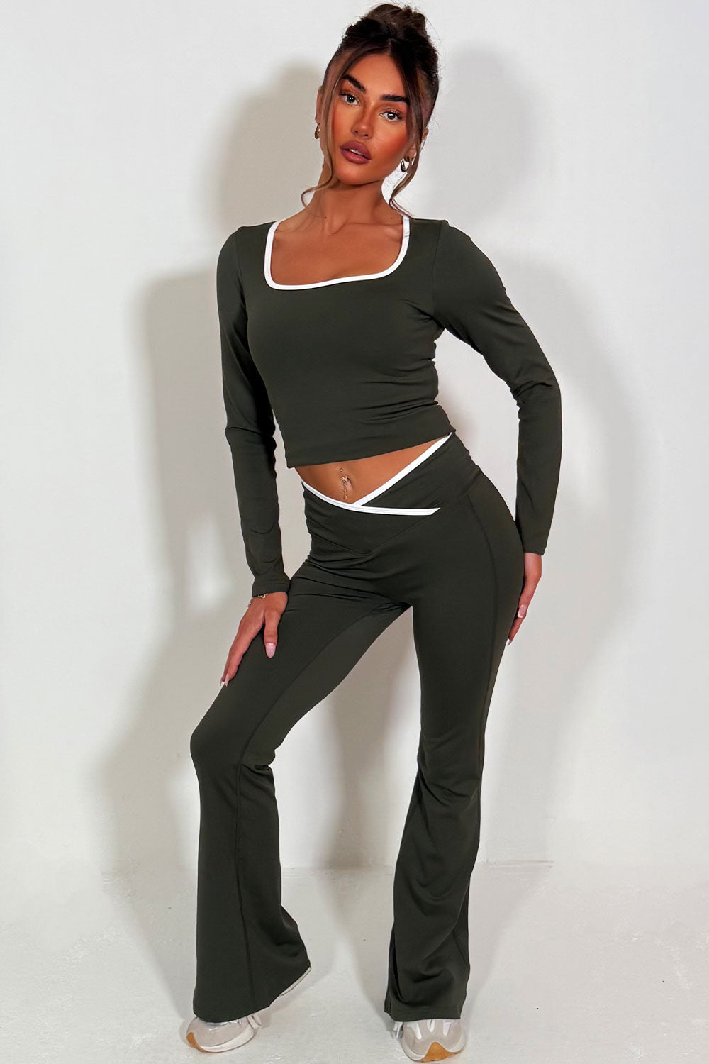 Flare Yoga Pants and Long Sleeve Top Co Ord Loun | Xtralitty