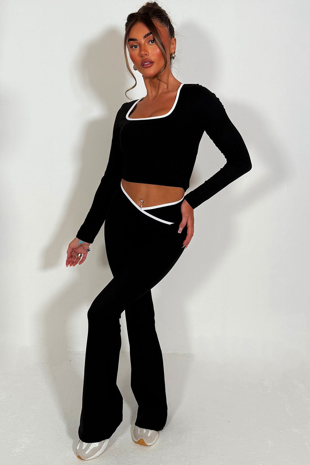 Flare Yoga Pants and Long Sleeve Top Co Ord Loun | Xtralitty