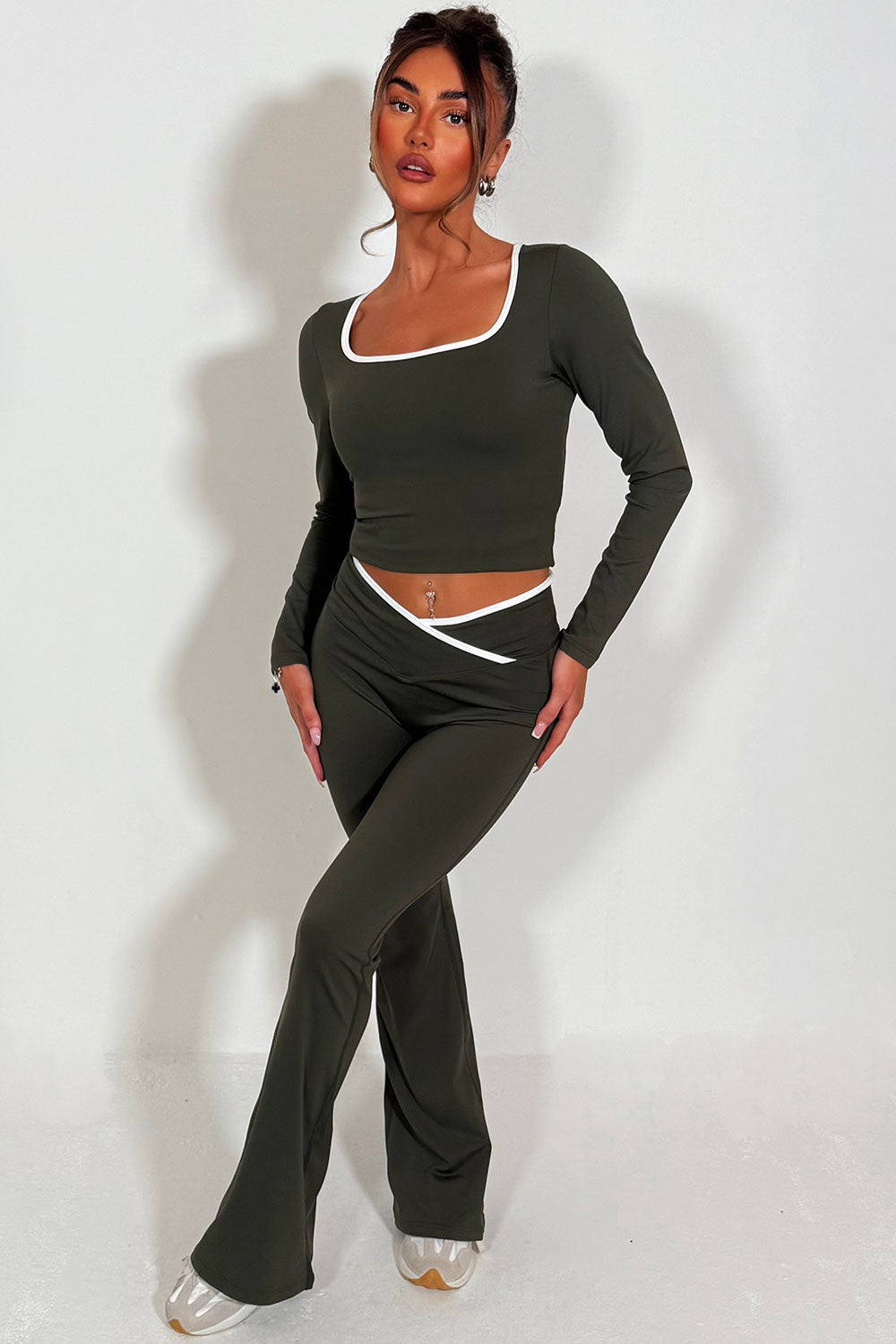 Flare Yoga Pants and Long Sleeve Top Co Ord Loun | Xtralitty