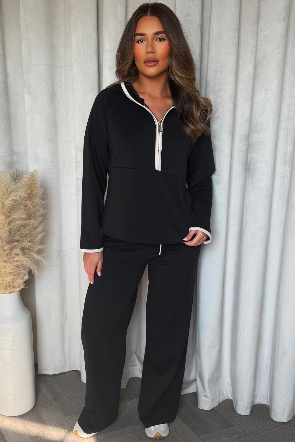 Half Zip Sweatshirt and Trousers Co Ord Set with | Xtralitty