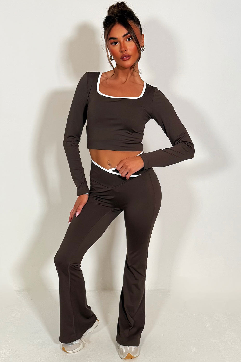 Flare Yoga Pants and Long Sleeve Top Co Ord Loun | Xtralitty