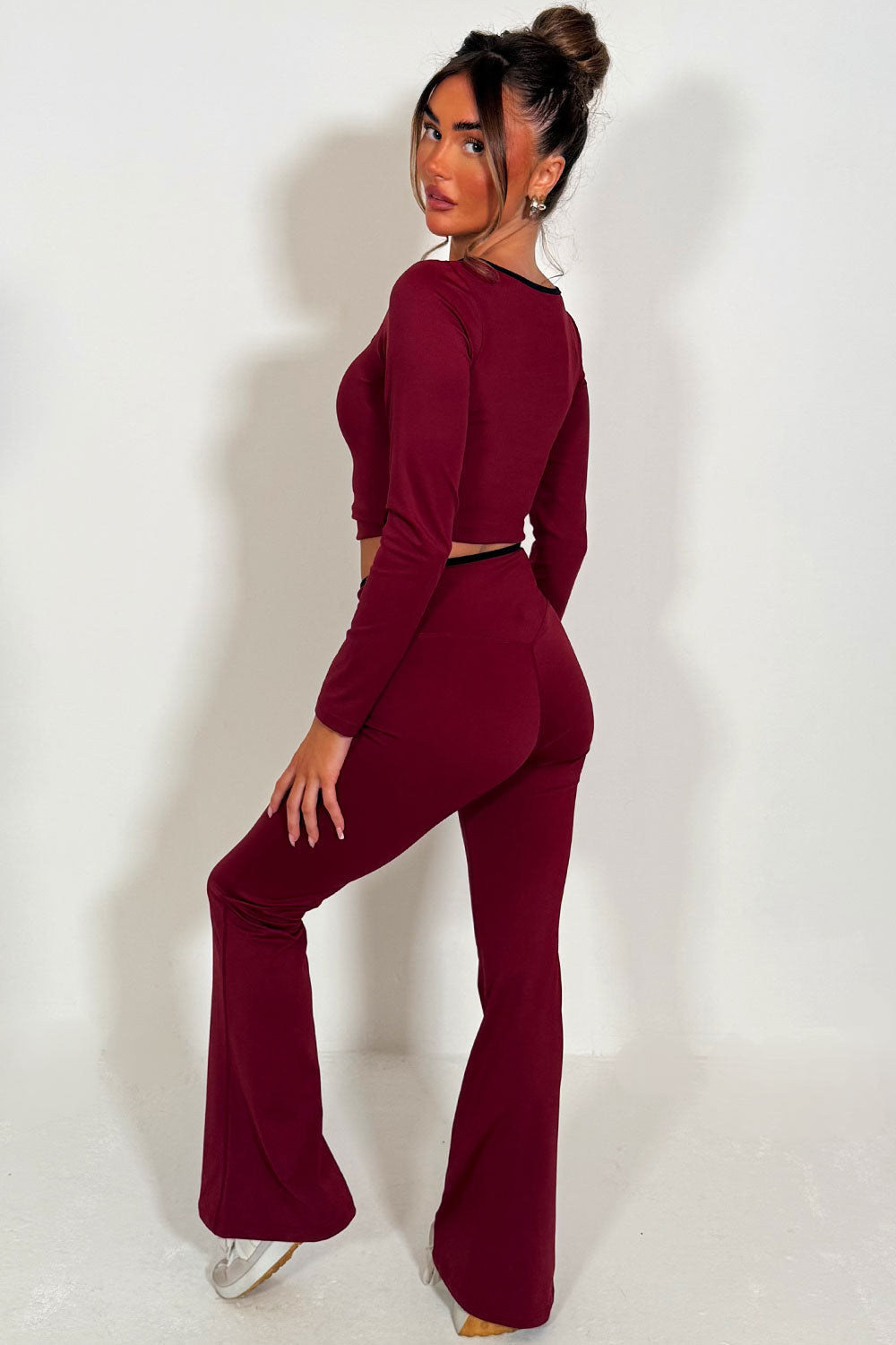 Flare Yoga Pants and Long Sleeve Top Co Ord Loun | Xtralitty