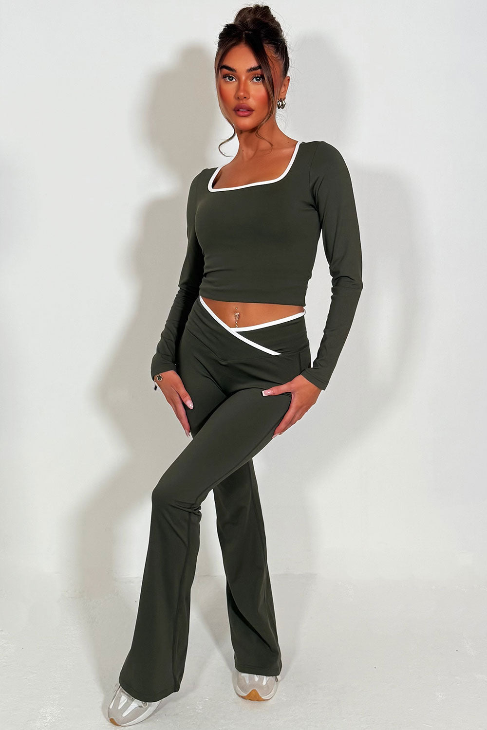 Flare Yoga Pants and Long Sleeve Top Co Ord Loun | Xtralitty