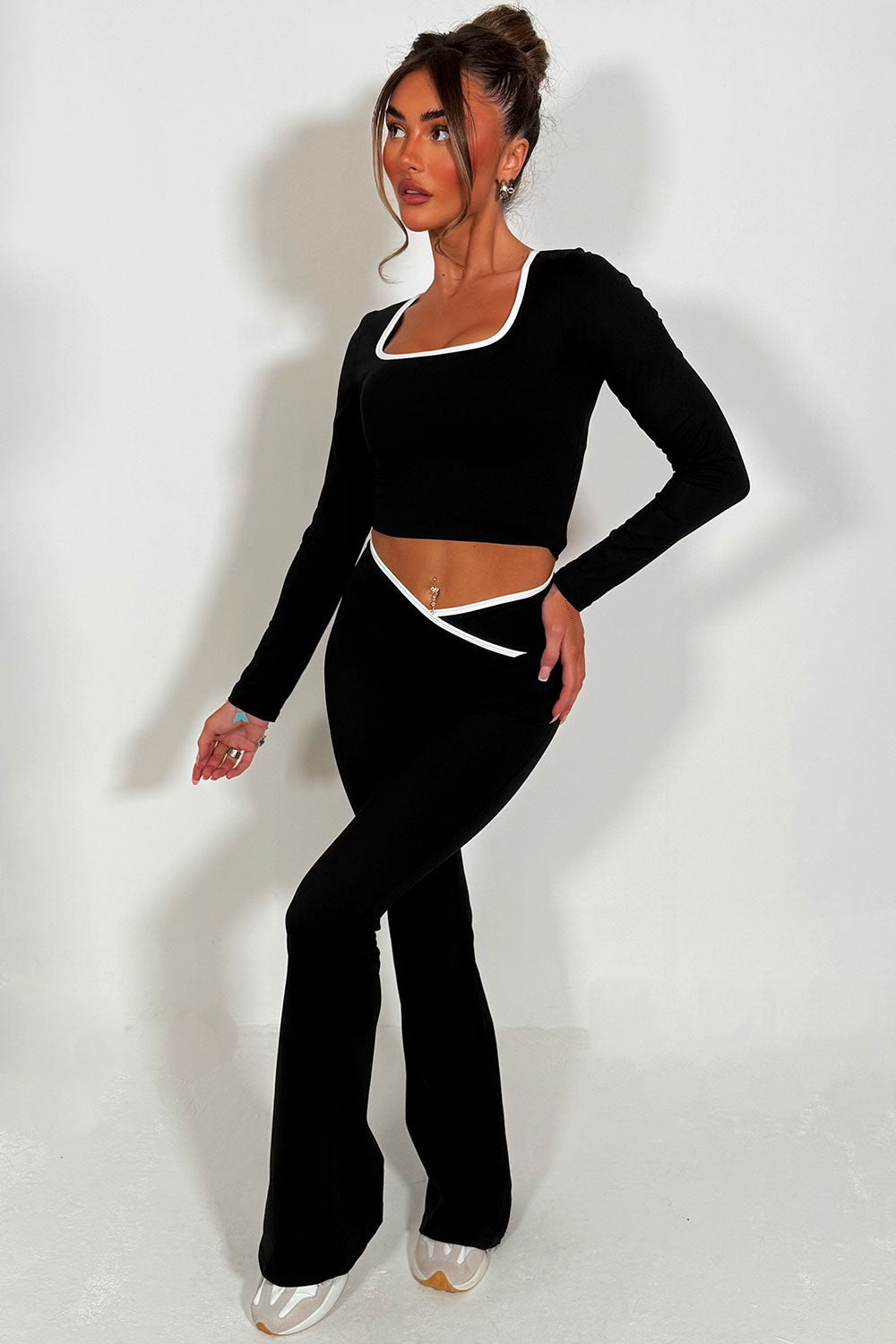 Flare Yoga Pants and Long Sleeve Top Co Ord Loun | Xtralitty