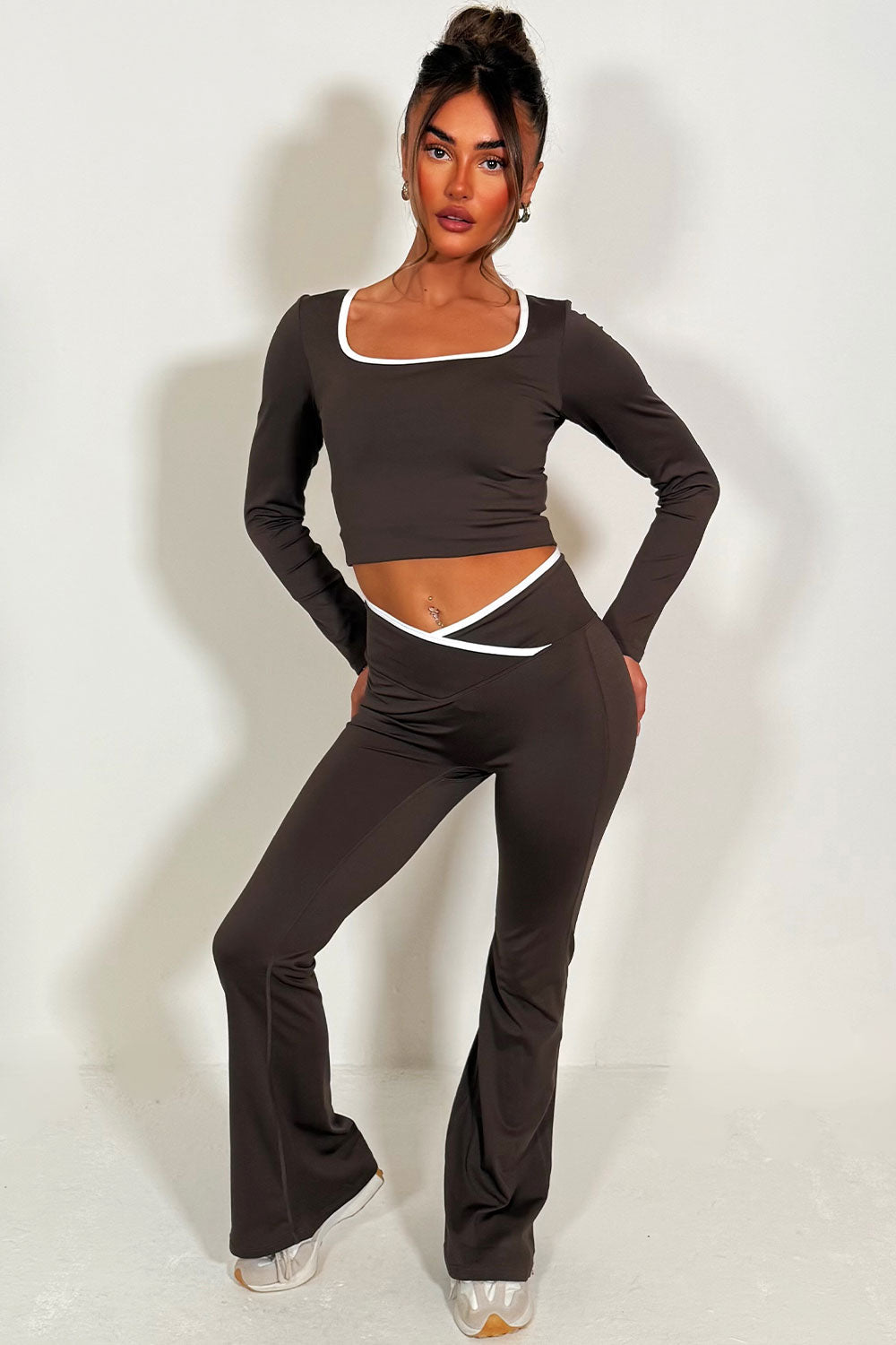 Flare Yoga Pants and Long Sleeve Top Co Ord Loun | Xtralitty