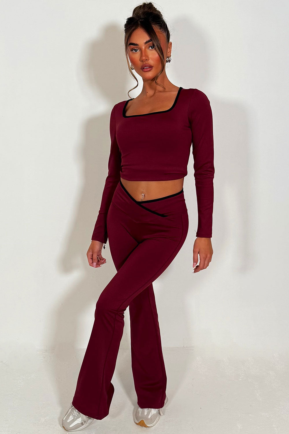 Flare Yoga Pants and Long Sleeve Top Co Ord Loun | Xtralitty
