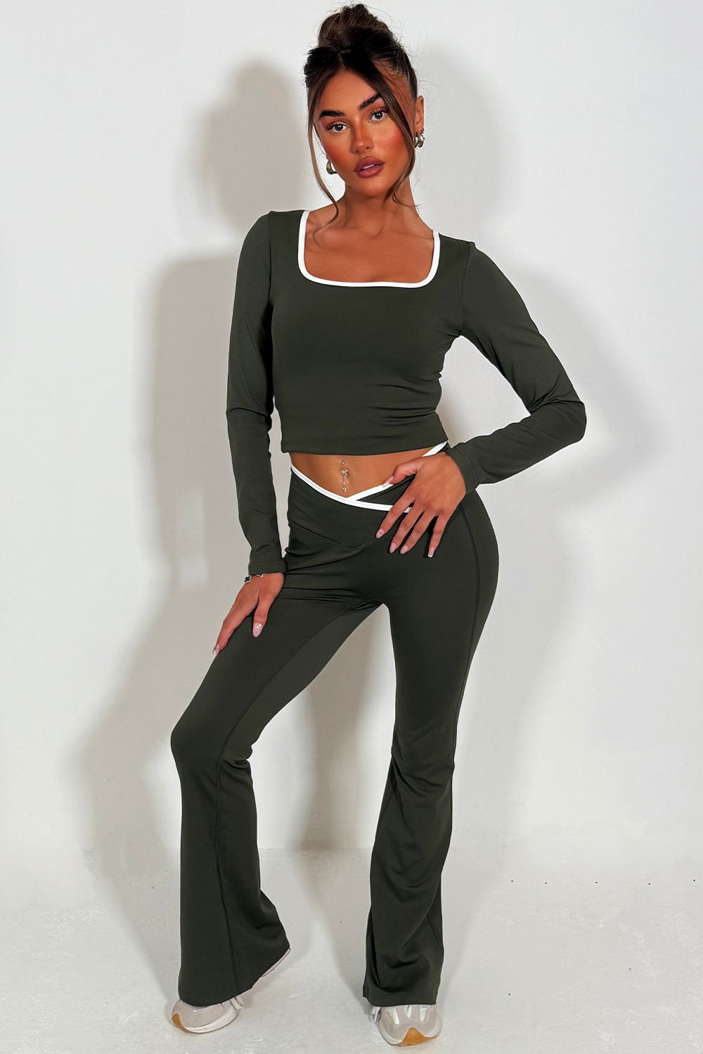 Flare Yoga Pants and Long Sleeve Top Co Ord Loun | Xtralitty