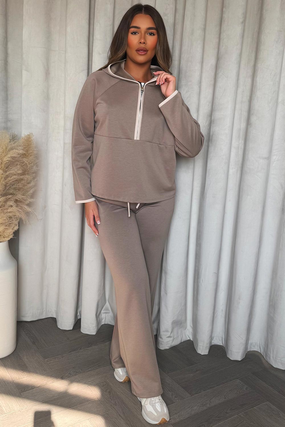 Half Zip Sweatshirt and Trousers Co Ord Set with | Xtralitty