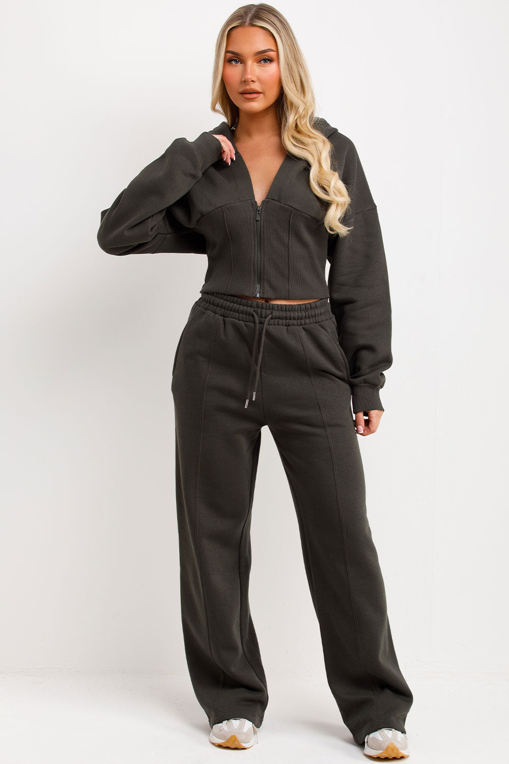 Corset Hoodie and Joggers Tracksuit Co Ord Set K | Xtralitty