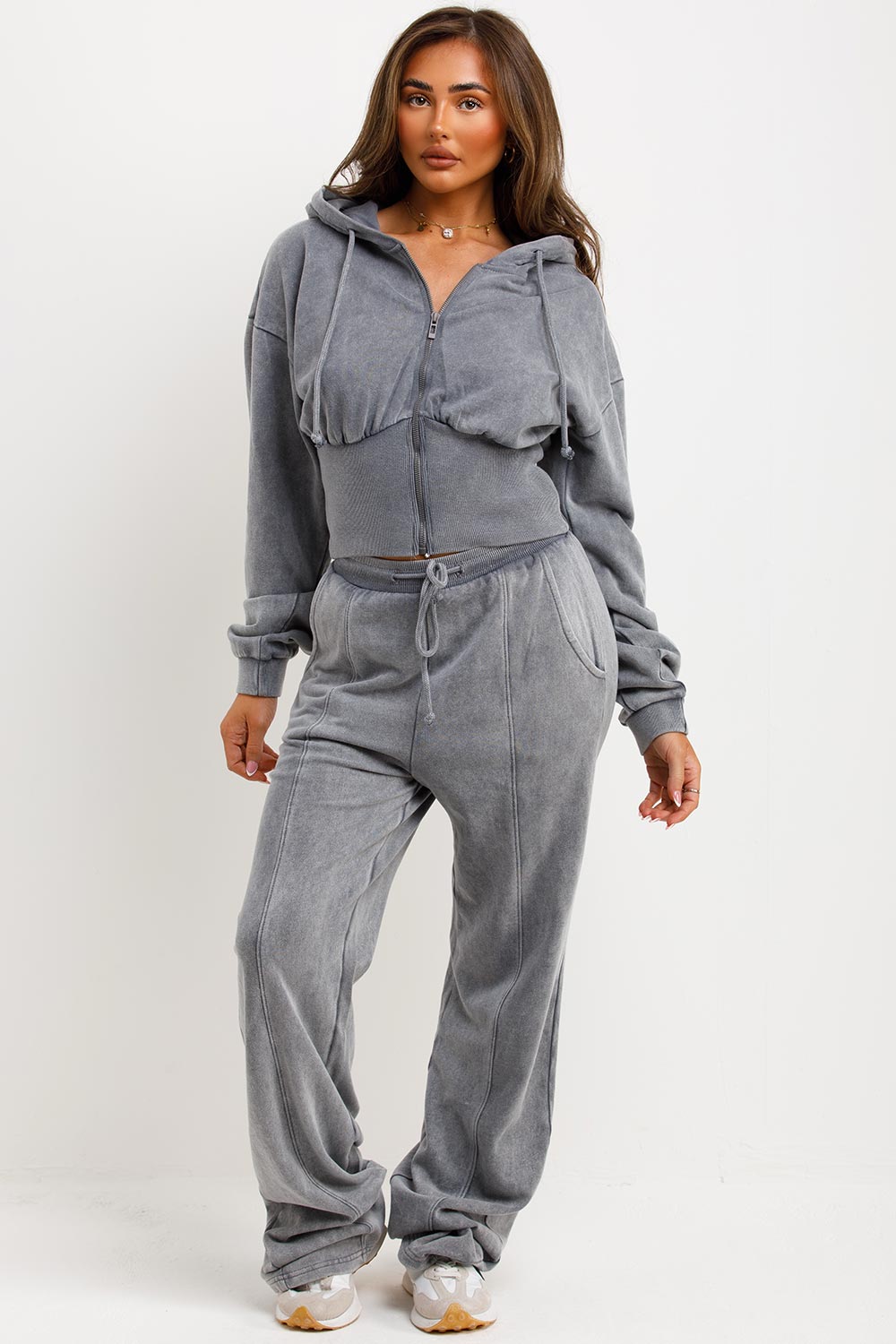 Corset Zip Up Hoodie and Joggers Tracksuit Co Or | Xtralitty