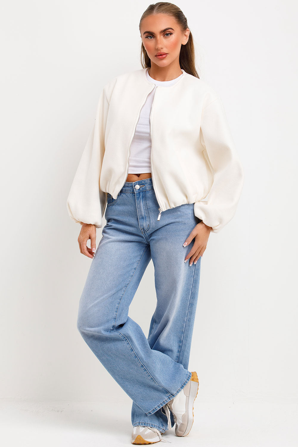 Soft Bomber Jacket Cream | Xtralitty