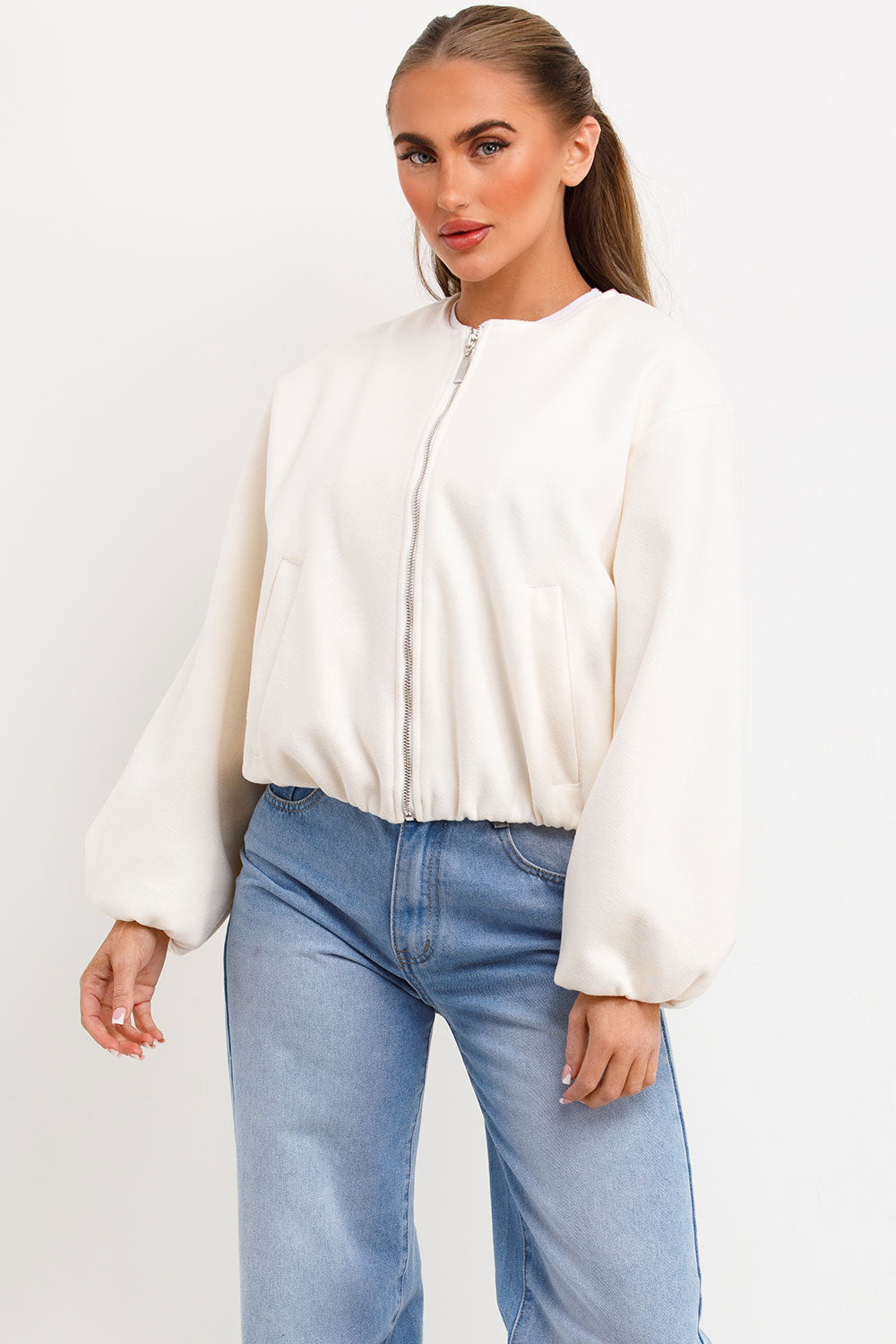 Soft Bomber Jacket Cream | Xtralitty
