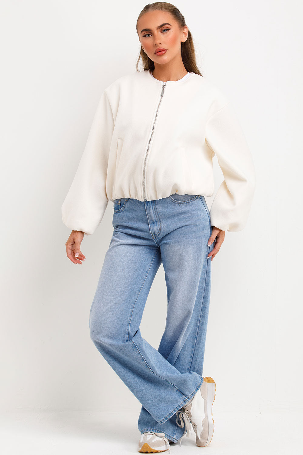 Soft Bomber Jacket Cream | Xtralitty