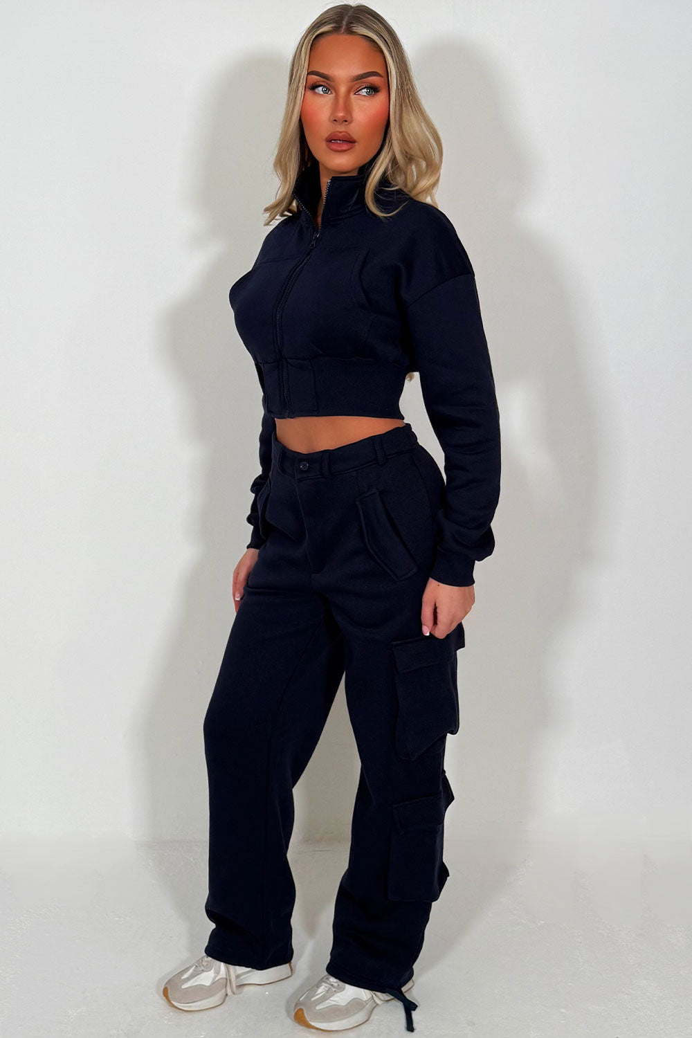 Cargo Joggers and Crop Sweatshirt Loungewear Co | Xtralitty