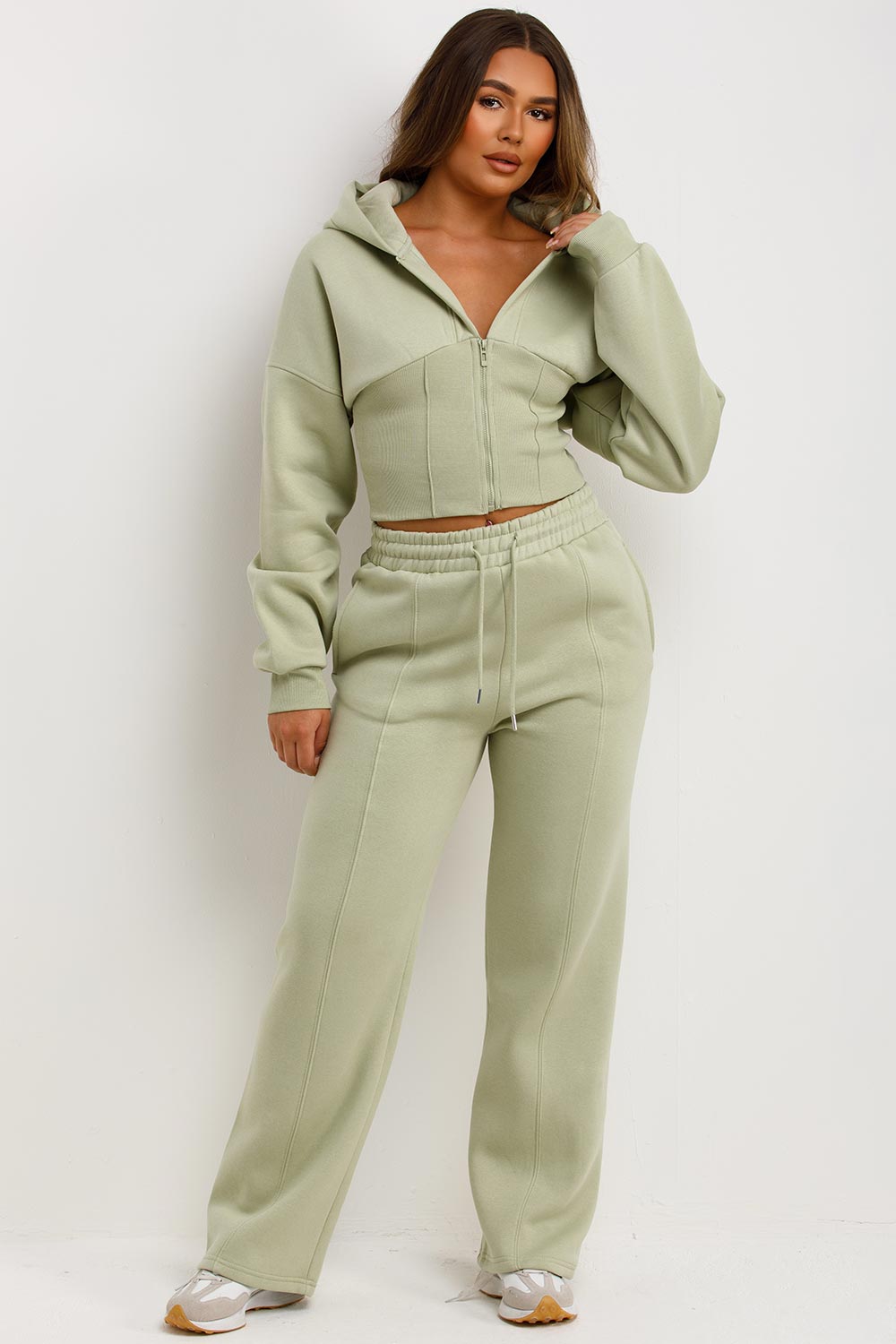 Corset Hoodie and Joggers Tracksuit Co Ord Set S | Xtralitty
