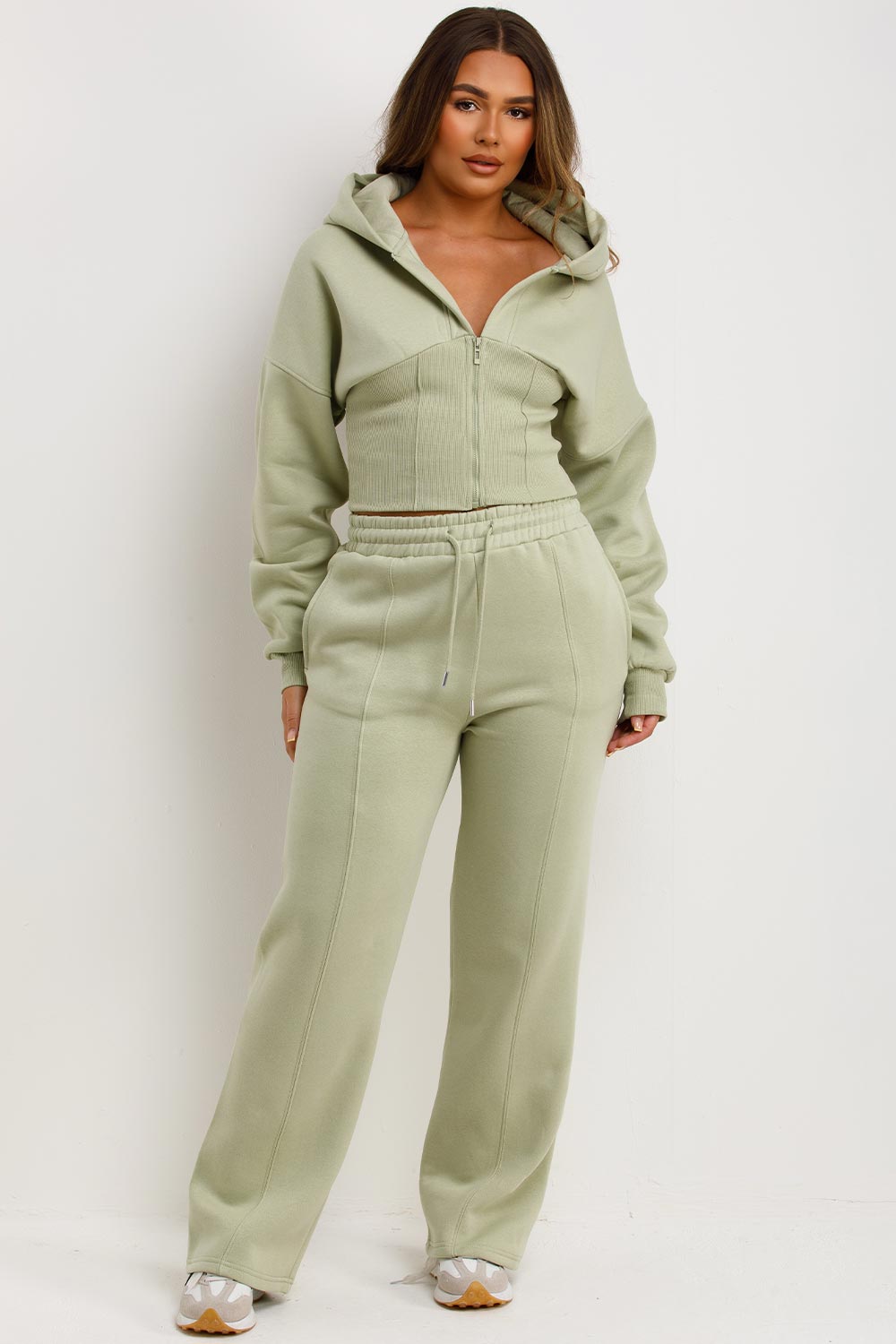 Corset Hoodie and Joggers Tracksuit Co Ord Set S | Xtralitty
