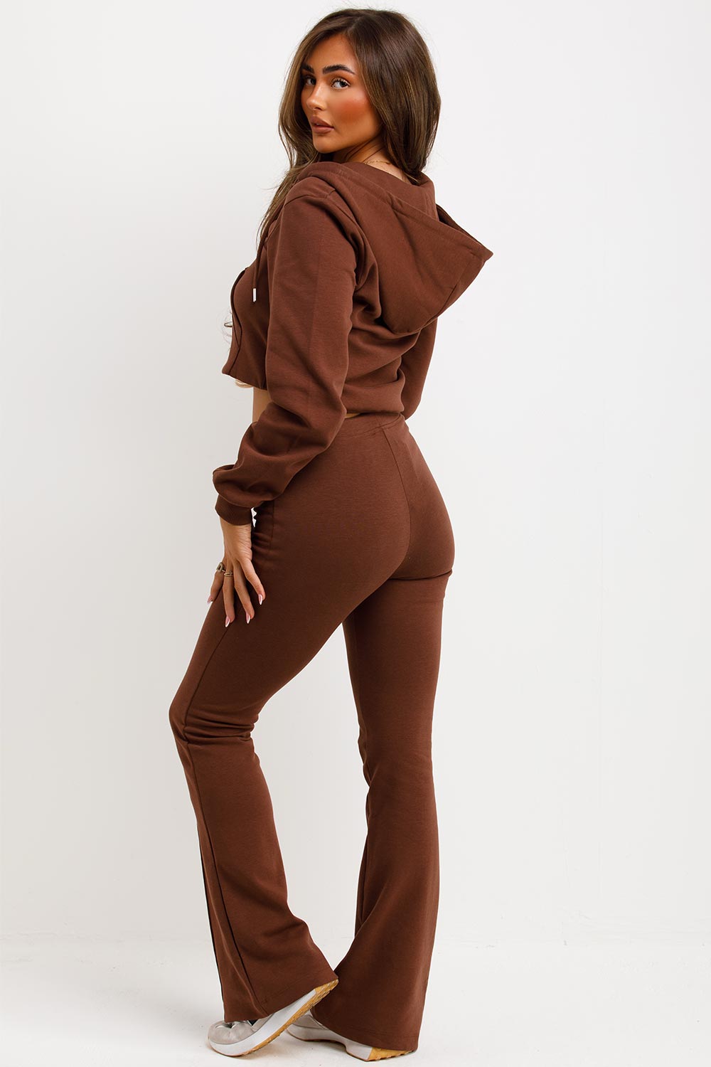 Crop Sweatshirt Hoodie and Bell Bottom Trousers | Xtralitty