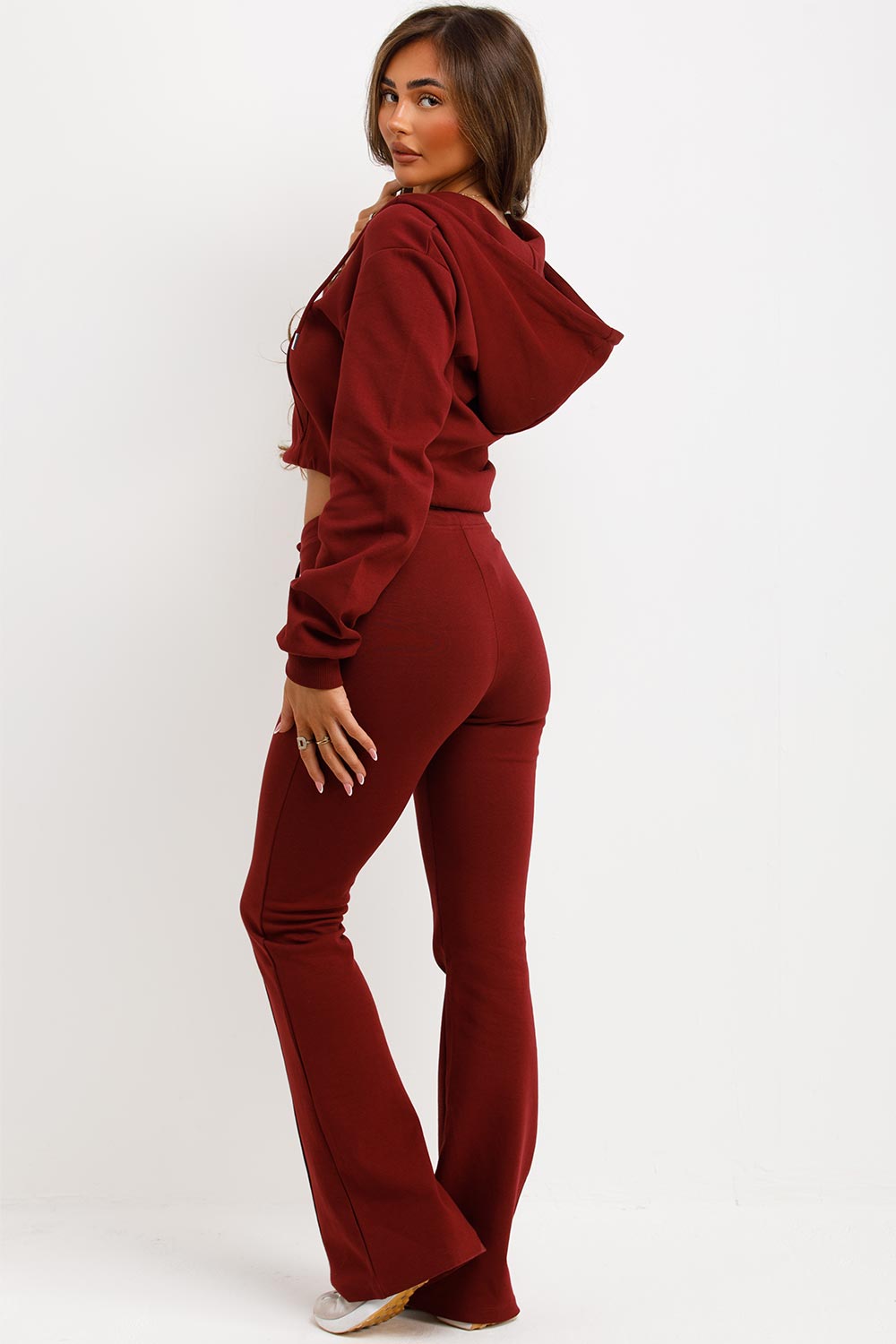 Crop Sweatshirt Hoodie and Bell Bottom Trousers | Xtralitty