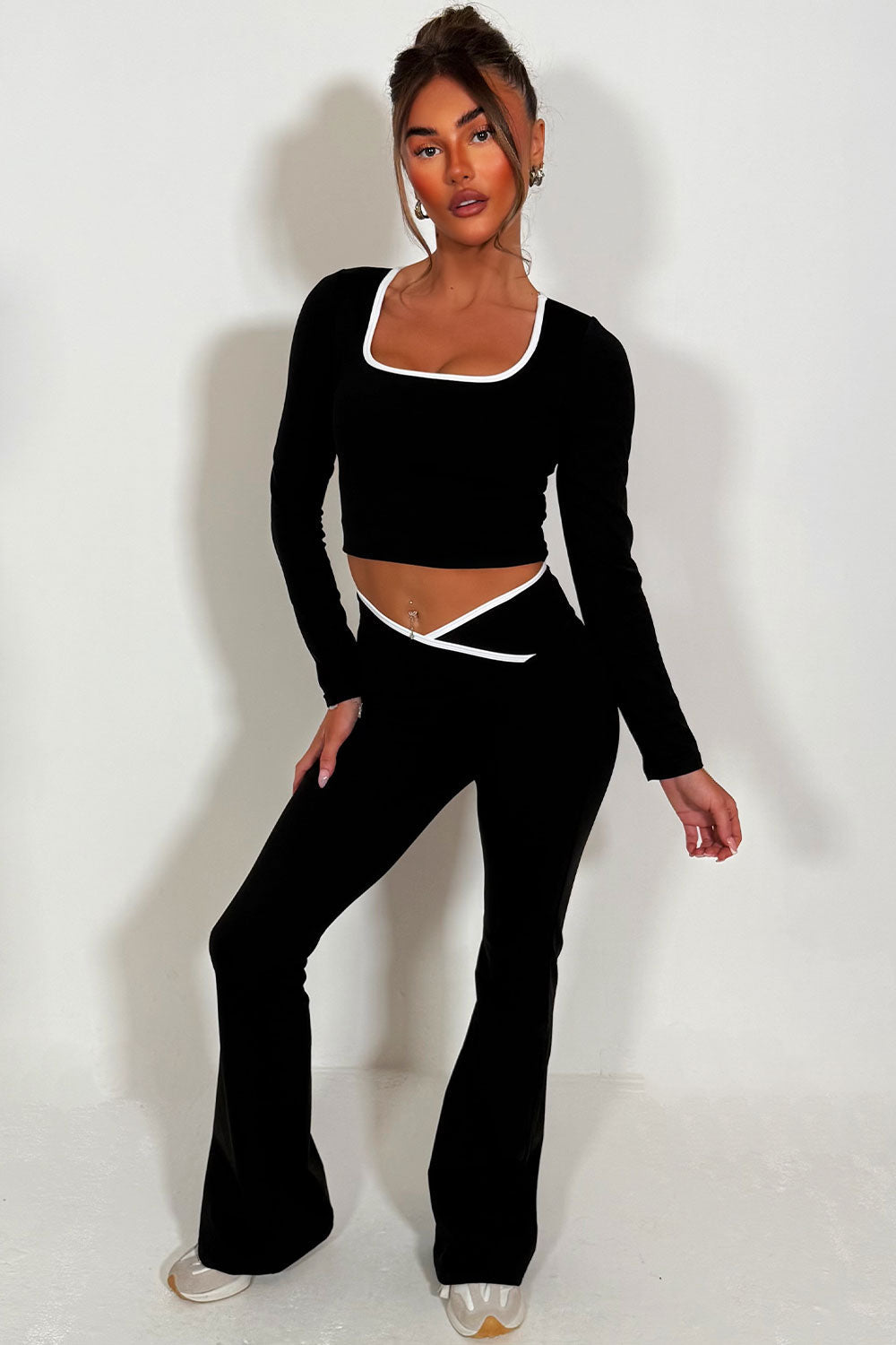 Flare Yoga Pants and Long Sleeve Top Co Ord Loun | Xtralitty