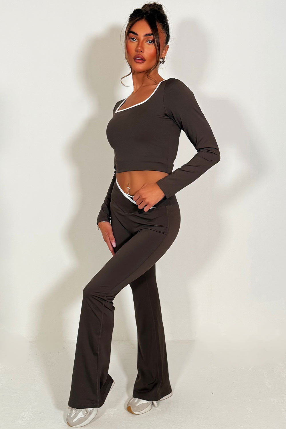Flare Yoga Pants and Long Sleeve Top Co Ord Loun | Xtralitty