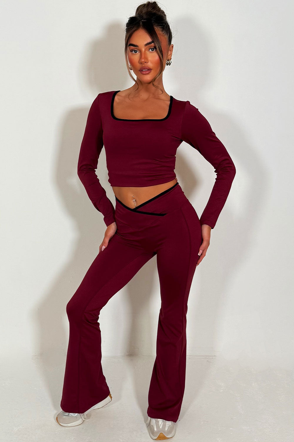 Flare Yoga Pants and Long Sleeve Top Co Ord Loun | Xtralitty