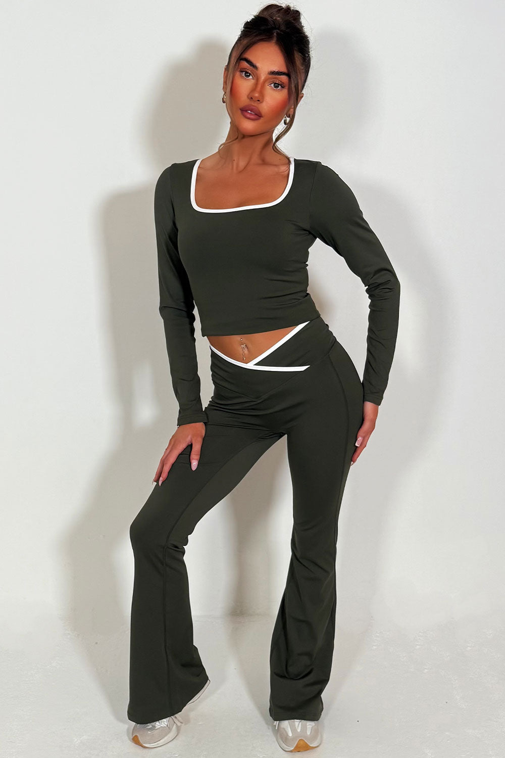 Flare Yoga Pants and Long Sleeve Top Co Ord Loun | Xtralitty