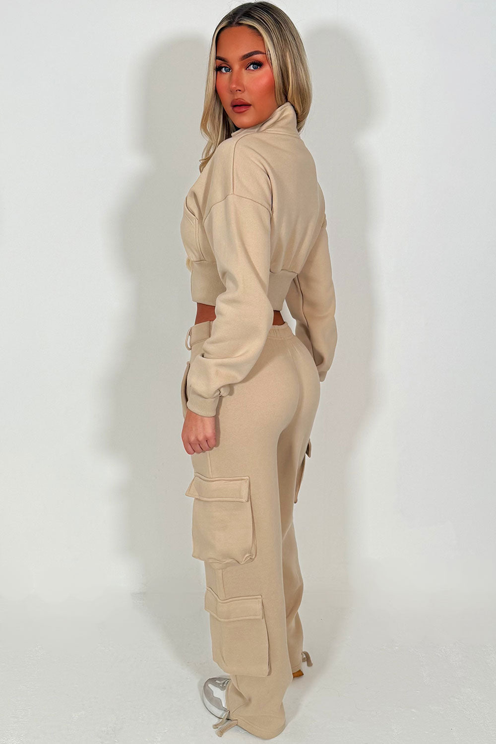 Cargo Joggers and Crop Sweatshirt Loungewear Co | Xtralitty