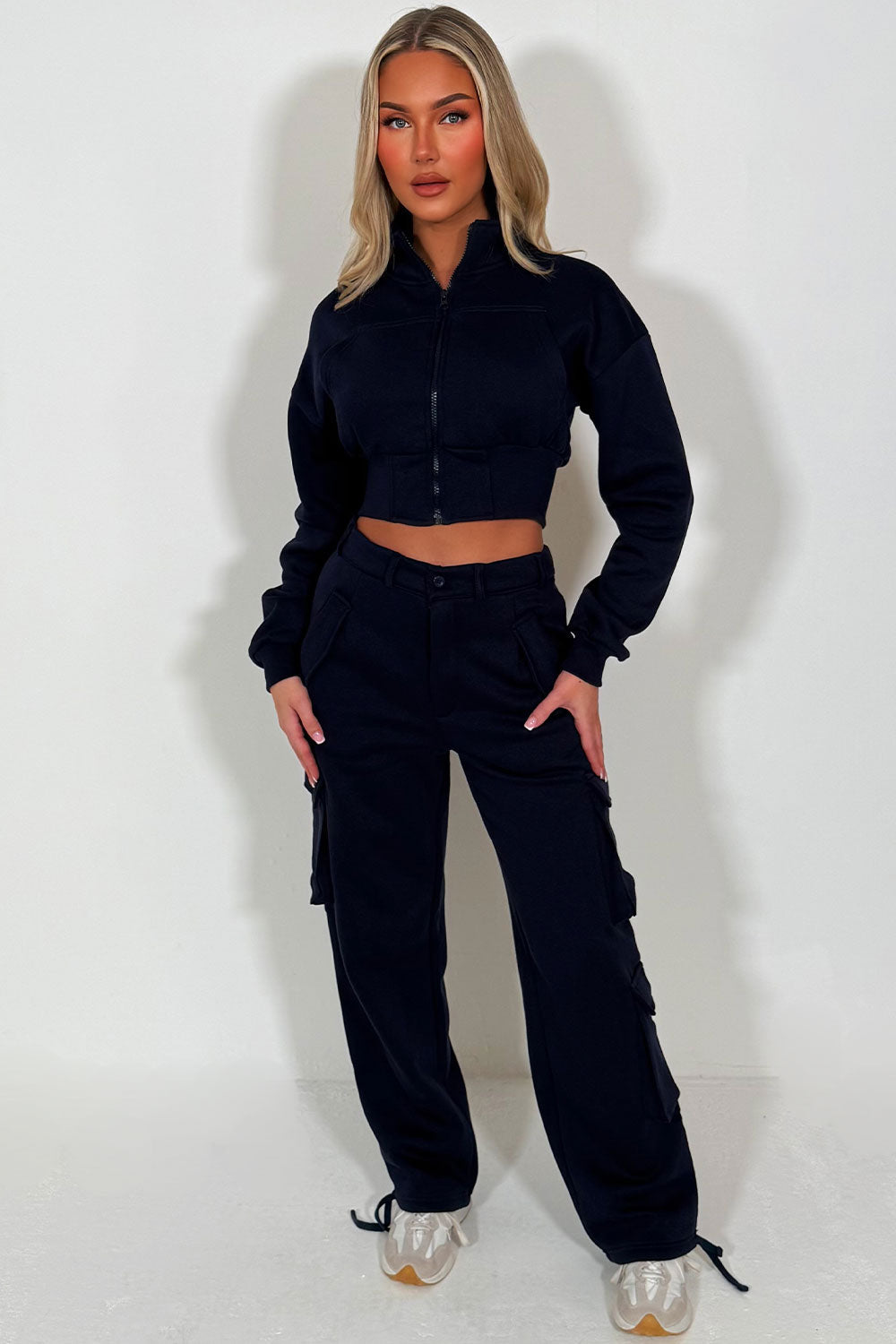 Cargo Joggers and Crop Sweatshirt Loungewear Co | Xtralitty