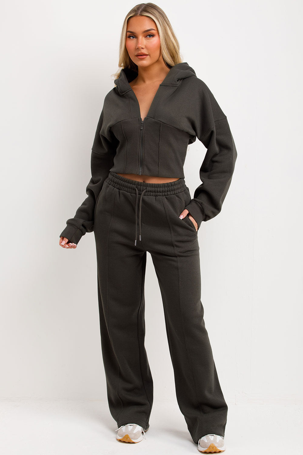 Corset Hoodie and Joggers Tracksuit Co Ord Set K | Xtralitty