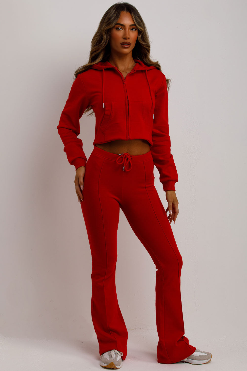 Crop Sweatshirt Hoodie and Bell Bottom Trousers | Xtralitty