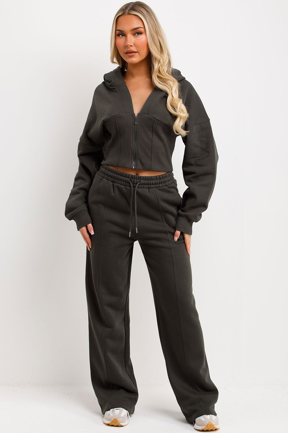 Corset Hoodie and Joggers Tracksuit Co Ord Set K | Xtralitty