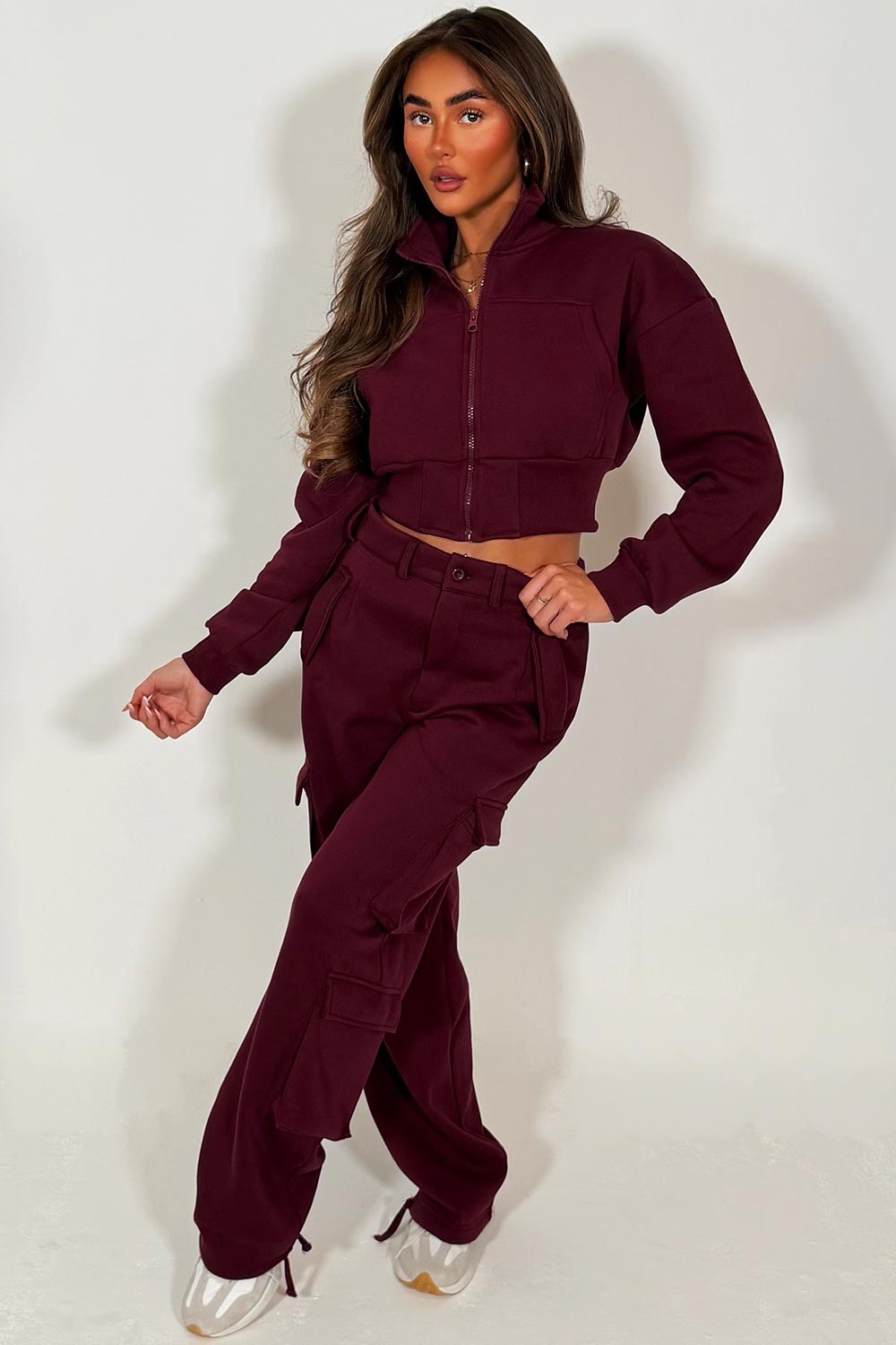 Cargo Joggers and Crop Sweatshirt Loungewear Co | Xtralitty