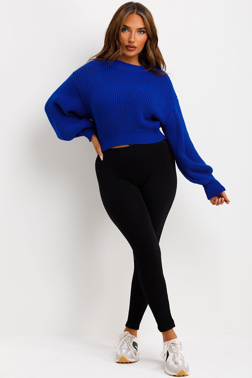 Knitted Jumper Oversized Royal Blue | Xtralitty