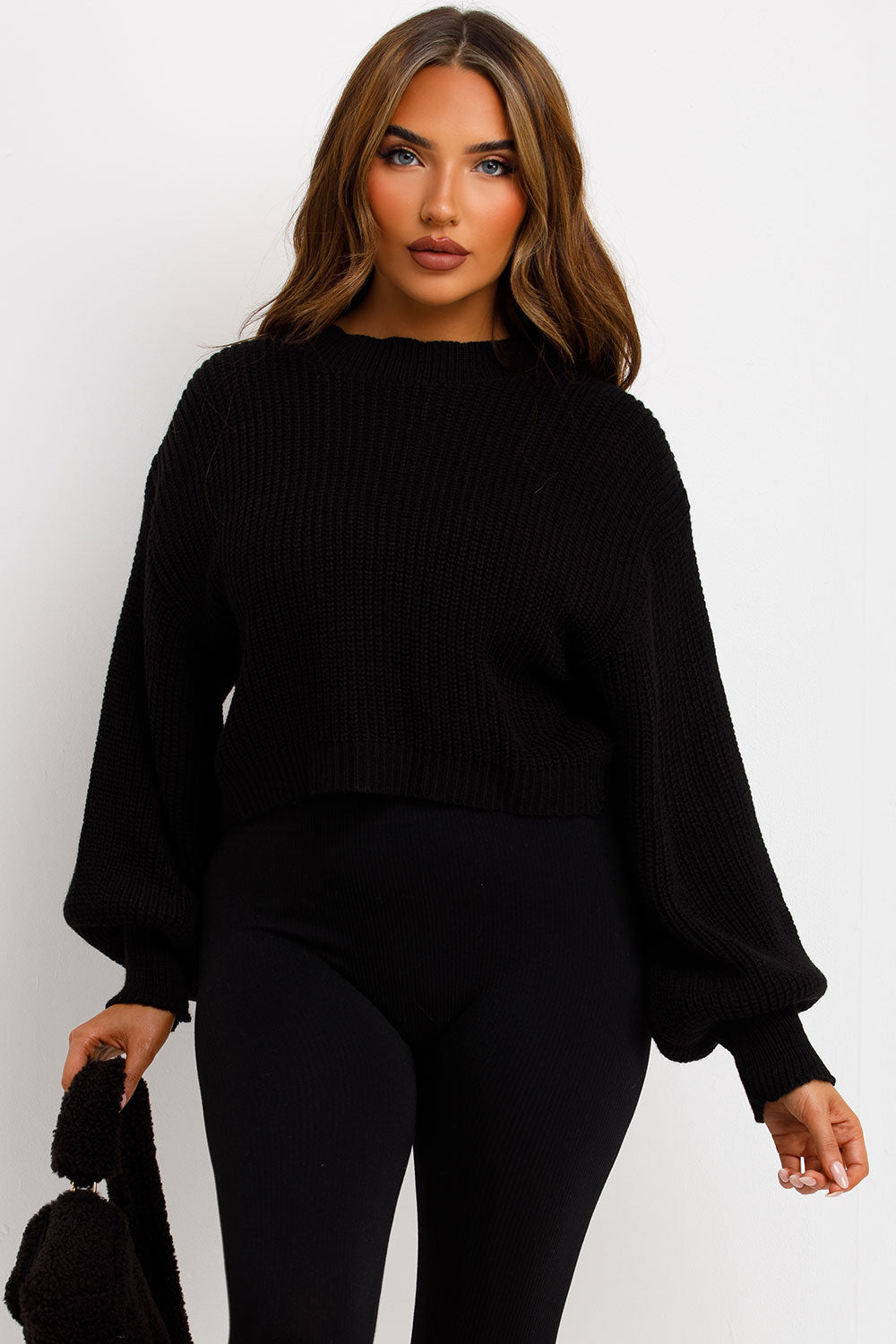 Knitted Jumper Oversized Black | Xtralitty
