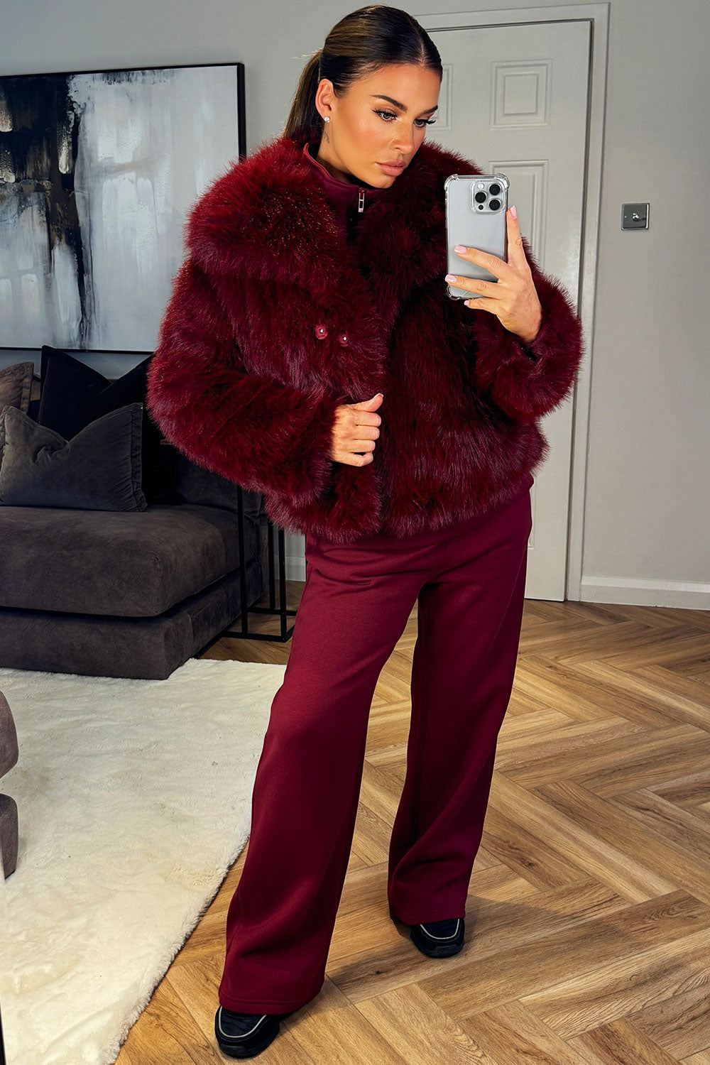 Half Zip Sweatshirt and Joggers Loungewear Set B | Xtralitty